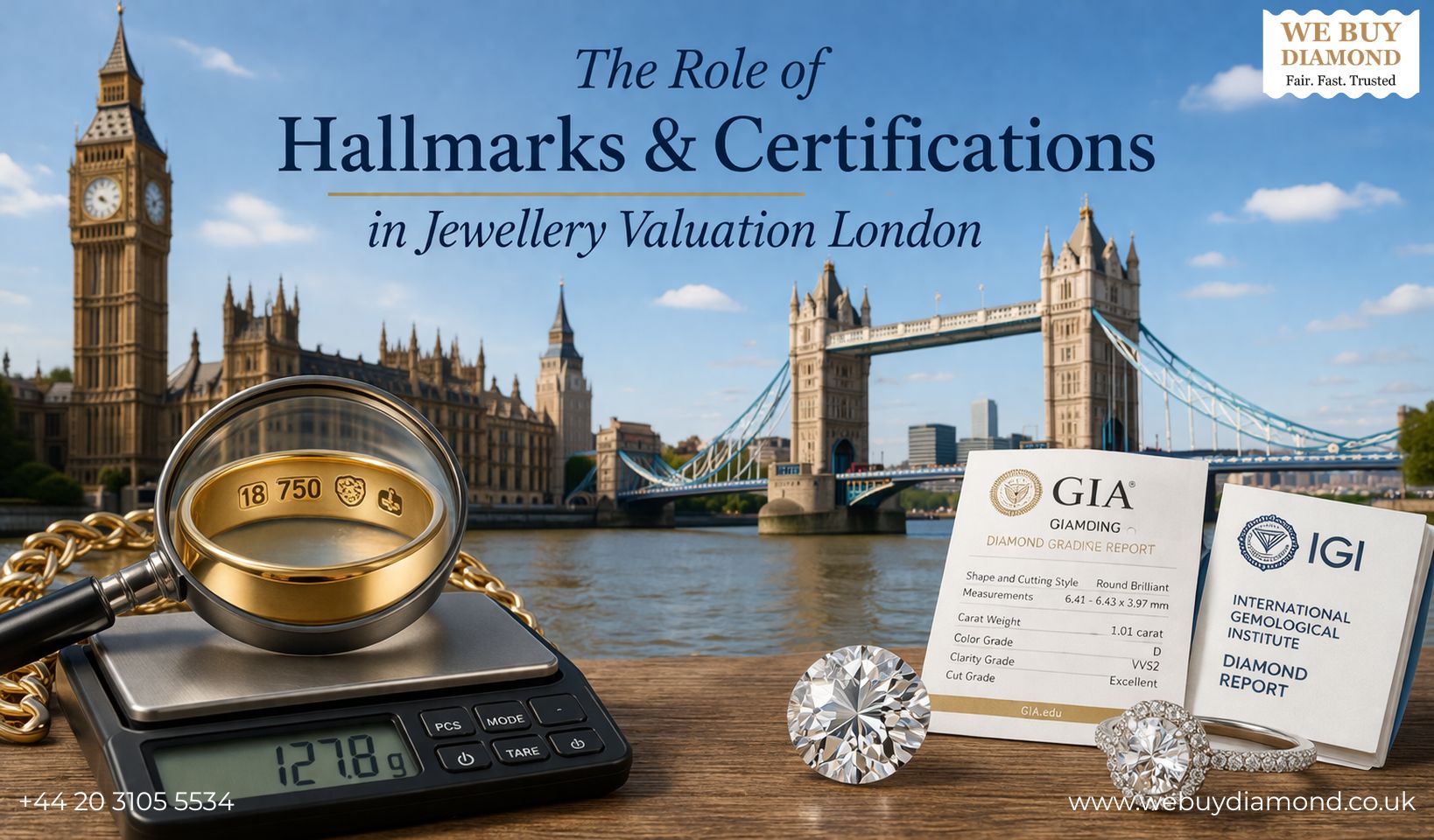 The Role of Hallmarks and Certifications in Jewellery Valuation in London