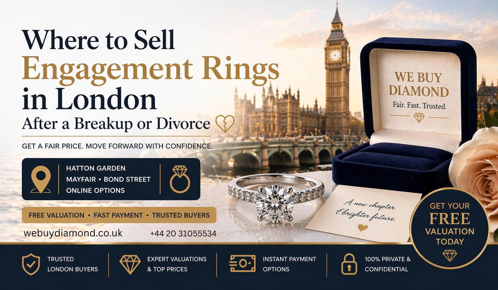 Where to Sell Engagement Rings in London After a Breakup or Divorce