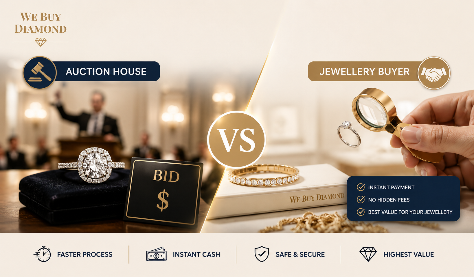 Auction House vs Jewellery Buyer – Which Pays More?